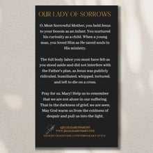 Load image into Gallery viewer, Our Lady of Sorrows Sympathy Card