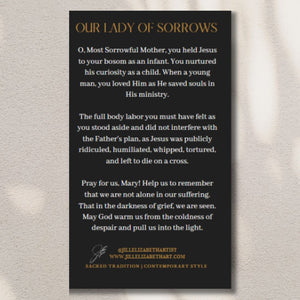 Our Lady of Sorrows Sympathy Card