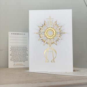 Monstrance of His Holy Name Greeting Card